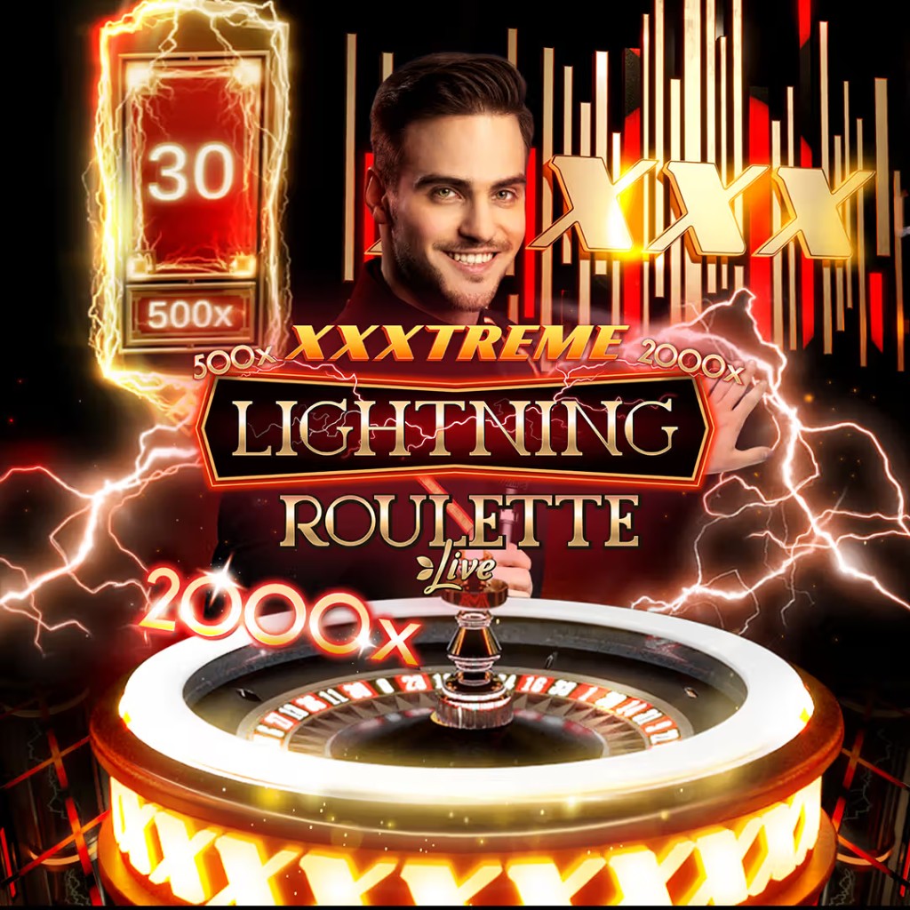 XXXtreme Lightning Roulette en vivo, crupier y ruleta con multiplicadores